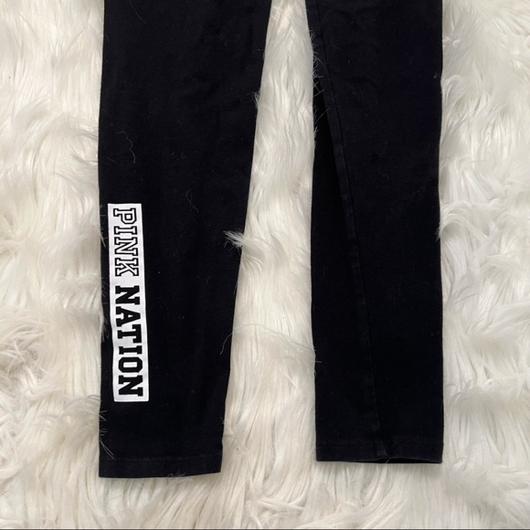 Victoria’s Secret PINK Cropped Yoga Legging Black White - Picture 5 of 9